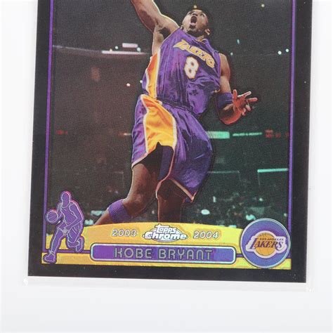 Lot 2003 04 Topps Chrome Kobe Bryant Black Refractor 36 370 500