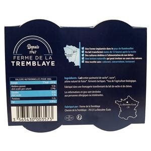 Achat La Ferme de la Tremblaye Yaourt Fermier Bio Brassé Saveur Fraise