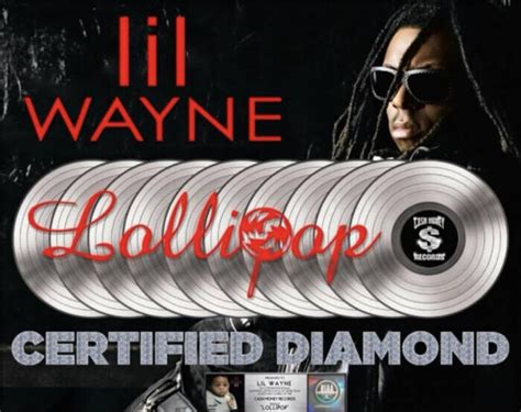 MUSIC ICON LIL WAYNE GOES RIAA DIAMOND WITH LOLLIPOP Home Of Hip