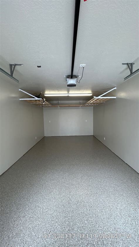 Sedona Color Garage Floor Coating In Pleasant View Utah Solid Custom