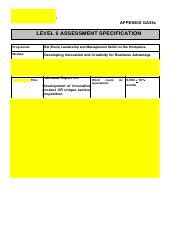 Dicba Pdf Pdf Appendix Ga C Level Assessment