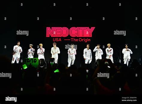 K Pop Boy Group Nct Perform During The World Tour Neo City The