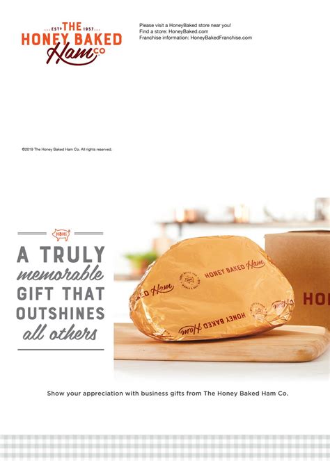 Honey Baked Ham Retail Ting Mini Catalog By The Honey Baked Ham Company Issuu