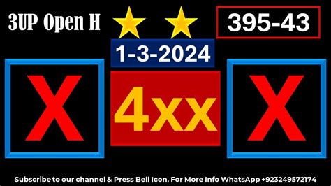 Thai Lottery 3UP Open H Cut Full And Final Game Thai Lottery VIP