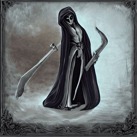 Female Grim Reaper Graphic · Creative Fabrica