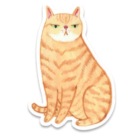 Orange Cat Sticker