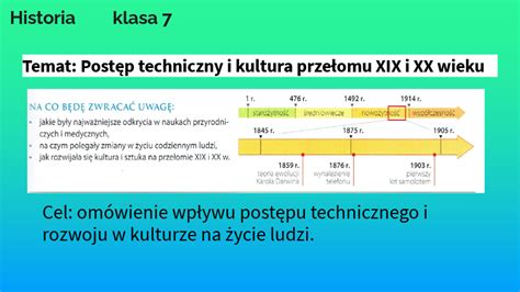 7 Postęp techniczny i kultura przełomu XIX i XX wieku