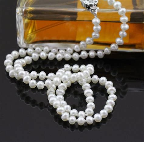 Small Pearl Necklace4mm Tiny Pearl Necklacewhite Freshwater Etsy