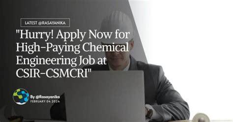 CSIR CSMCRI Chemical Engineering Job Apply Online