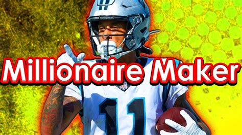 Draftkings Nfl Week Millionaire Maker Lineup Dfs Picks Youtube