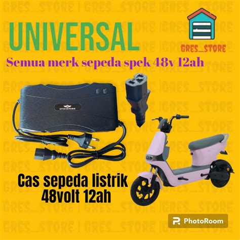 Jual Cas Sepeda Listrik V Ah Charger Universal Sepeda Listrik V