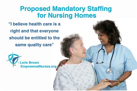 Proposed Mandatory Staffing For Nursing Homes Empowered Nurses