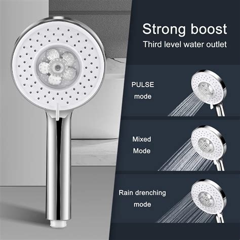 Cabezal De Ducha Turboalimentado De Tres Velocidades Turboalimentado