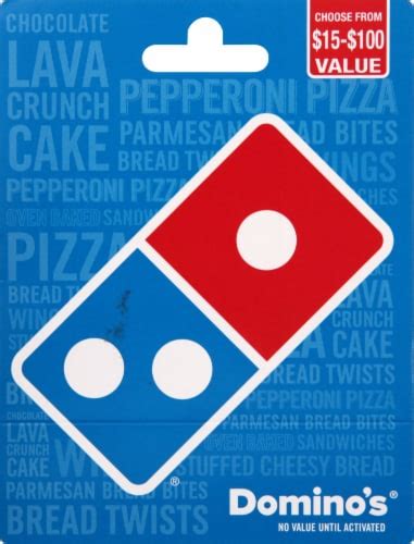 Domino's $15-$100 Gift Card, 1 ct - Fry’s Food Stores