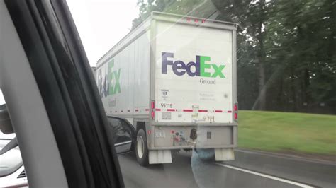 Double Trailer Fedex Tractor Trailer Youtube