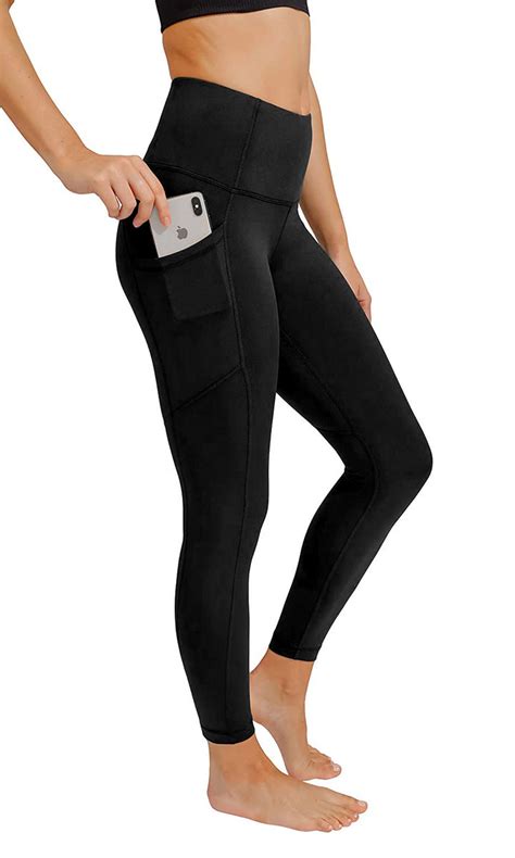 High Waist Tummy Control Legging With 3 Pockets In Black Emprella