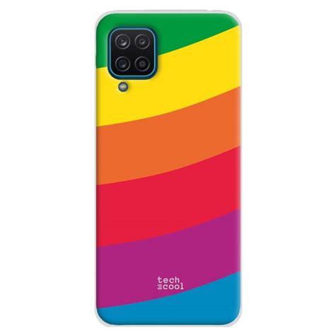 Techcool Capa De Silicone Para Samsung Galaxy A12 L Bandeira Do Orgulho