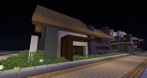 Modern House With Balcony Minecraft Project