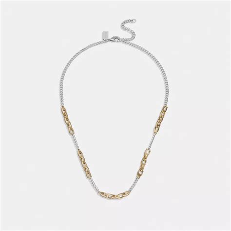 Coach® Signature Mixed Chain Necklace