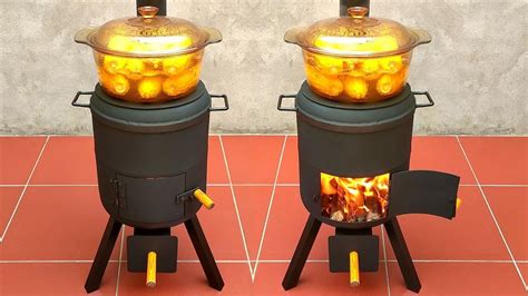 Diy Multi Function Wood Stove From Old Gas Cylinder Youtube