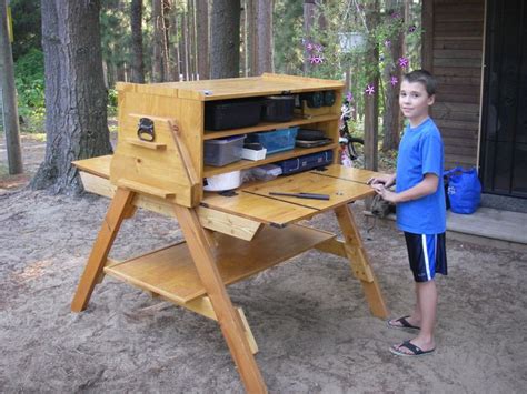 Chuck Box Camp Kitchen With Removable Legs And Bottom Shelf Set Up