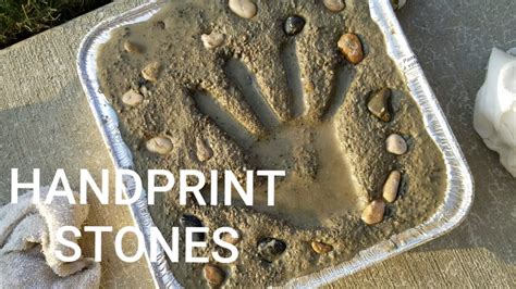 Diy Handprint Stepping Stones Youtube