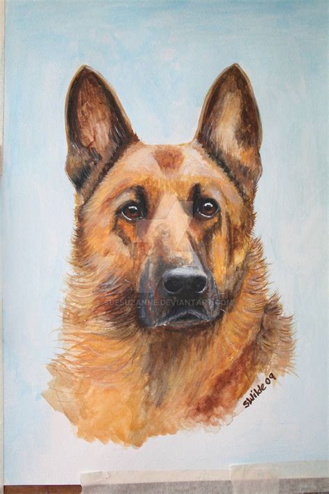 Gsd Portrait By Suesuzanne On Deviantart