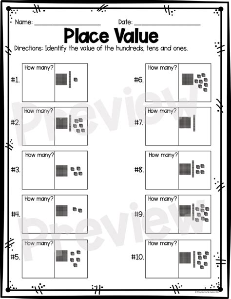 Place Value Hundreds Tens Ones One Fab Teacher