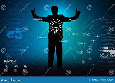 Business Man Thinking New Idea Stock Illustration Illustration Of