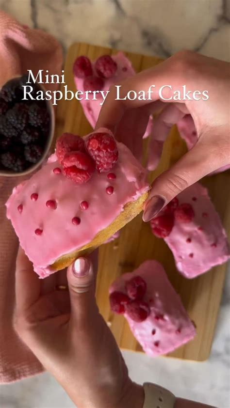 Mini Raspberry Loaf Cakes Baking Recipes Baking Raspberry Ripple Cake