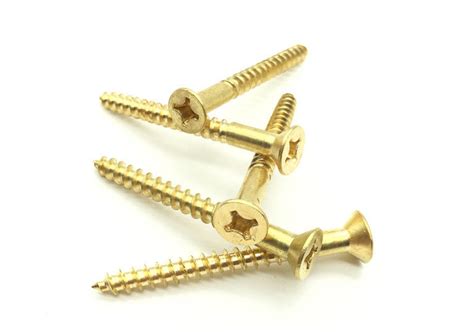 DIN7997 Brass Cross Recessed Countersunk Head Wodd Screws Flat Head