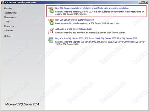 Microsoft Sql Server 2014 Kurulumu Baki Cubuk