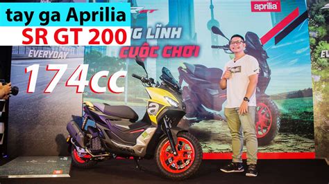 Chi tiết tay ga phượt Aprilia SR GT giá chính hãng gần 100 triệu đồng