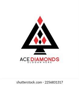 Ace Logo Geometric Design Red Black Stock Vector (Royalty Free) 2256831317 | Shutterstock