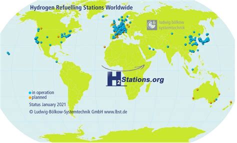 Record Number of Newly Opened Hydrogen Refuelling Stations In 2020 ...