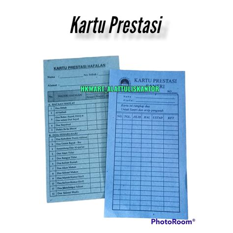 Jual Kartu Prestasi Santri Dan Hafalan Isi 20 Shopee Indonesia