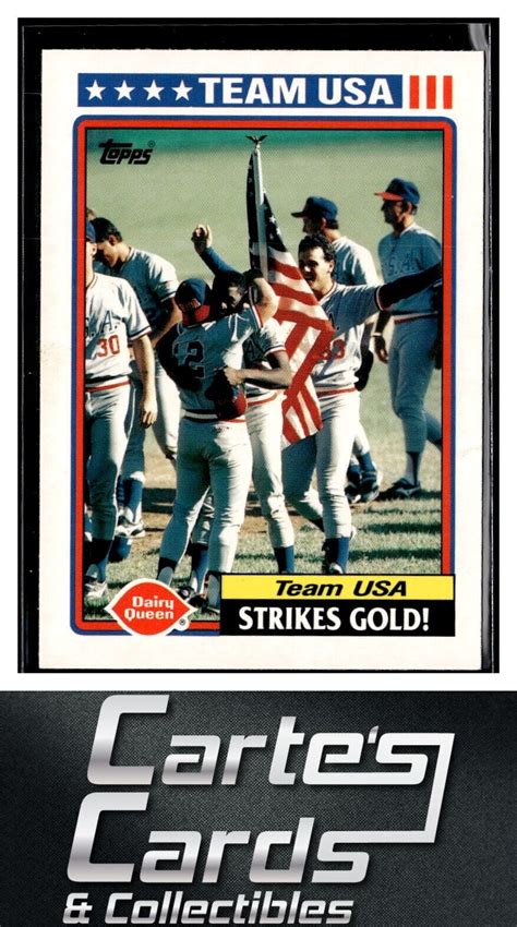 Team Usa Strikes Gold Topps Dairy Queen Team Usa Usa Ebay