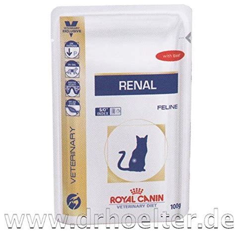 ROYAL CANIN Renal Feline Beef Cat Food, 85 g-12 x 85 g | Cat food ...