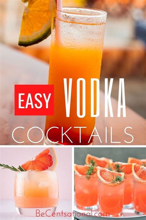 Vodka Cocktails 10 Easy Vodka Cocktail Recipes Vodka Cocktails