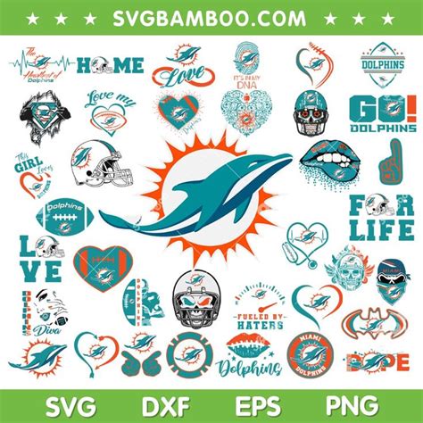 Miami Dolphins Football Logo Bundle