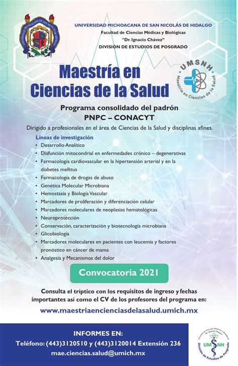 Maestría en Ciencias de la Salud posgrado de la Facultad de Medicina