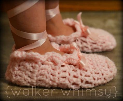 Walker Whimsy Crochet Ballet Slippers