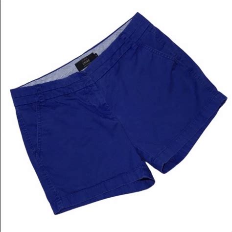 J Crew Shorts J Crew Chino Cotton Royal Blue Shorts Size 4 Poshmark