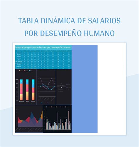 Plantilla De Excel Tabla Dinámica De Salarios Por Desempeño Humano Y