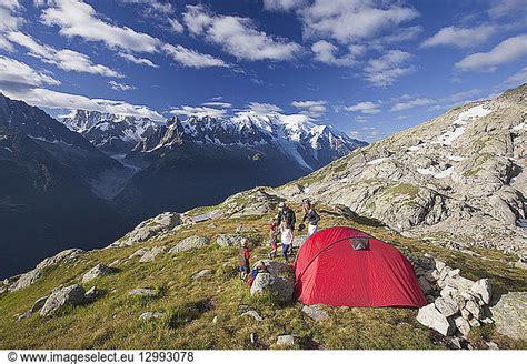 France France Haute Savoie Chamonix Mont Blanc Bivouac Above The