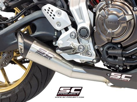 Escape Completo Sc Project Homologado En Acero Inox Para Yamaha Mt