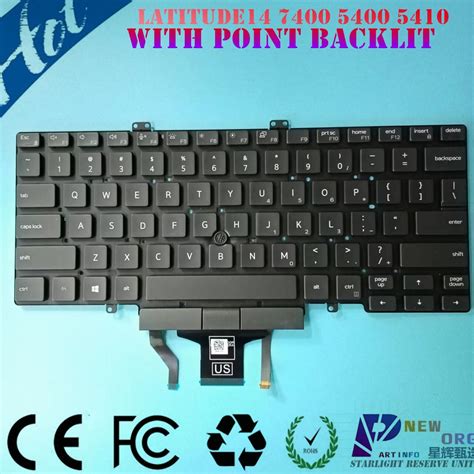 New Laptrop Keyboard For Dell Latitude 5300 5301 5310 5311 7300 5400 5401 5410 5411 7400