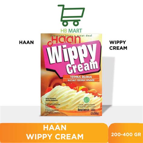 Haan Wippy Cream 400gr 400 Gr Whipping Cream Bubuk Lazada Indonesia