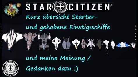 Star Citizen Kurz Bersicht Und Meinung Zu Den Einsteiger Schiffe