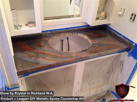 Diy Metallic Epoxy Countertop Resurfacing Kits Leggariproducts